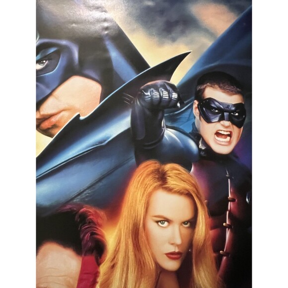 Vtg 1995 Batman Forever Original Movie Poster Art 23 x 35 DC Comics Val Kilmer - Picture 5 of 16